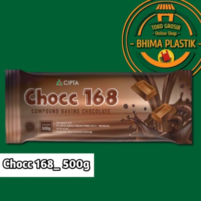 

Chocc 168 Coklat Compound 500 gram / Coklat Parut / Coklat Batang