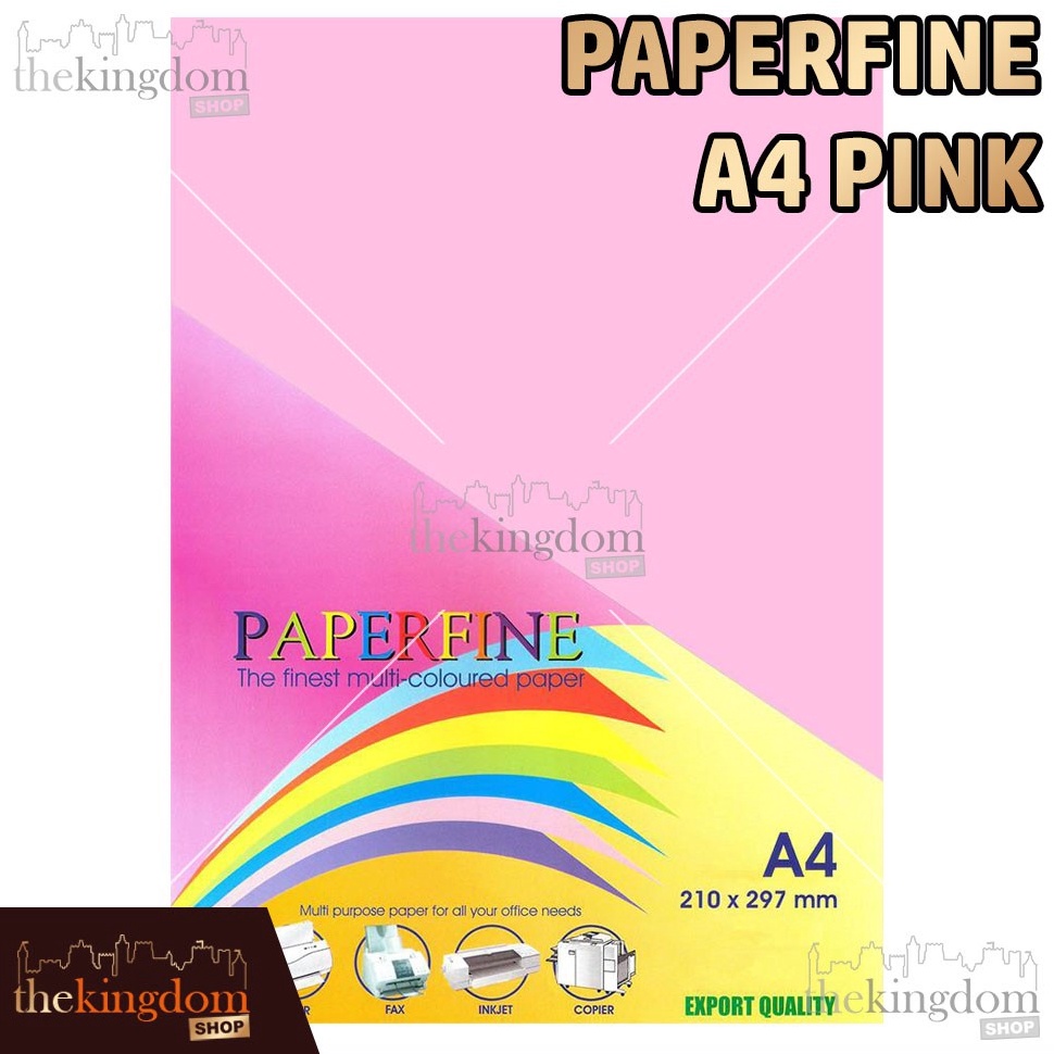 

tl Best Produk Paperfine Kertas HVS Warna A4 Pink Isi 1 Lembar S66