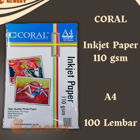 

6aSerba Murah Kertas Coral Inkjet Paper 11 gsm S77