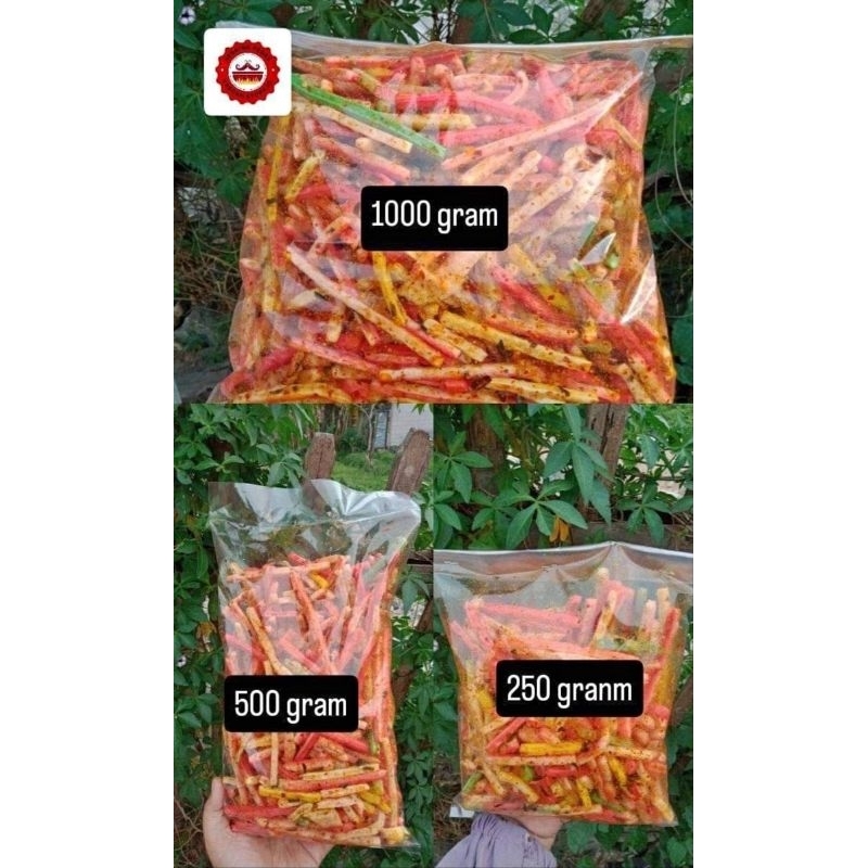 

Kerupuk seblak kering as beton pedas daun jeruk isi 500gram