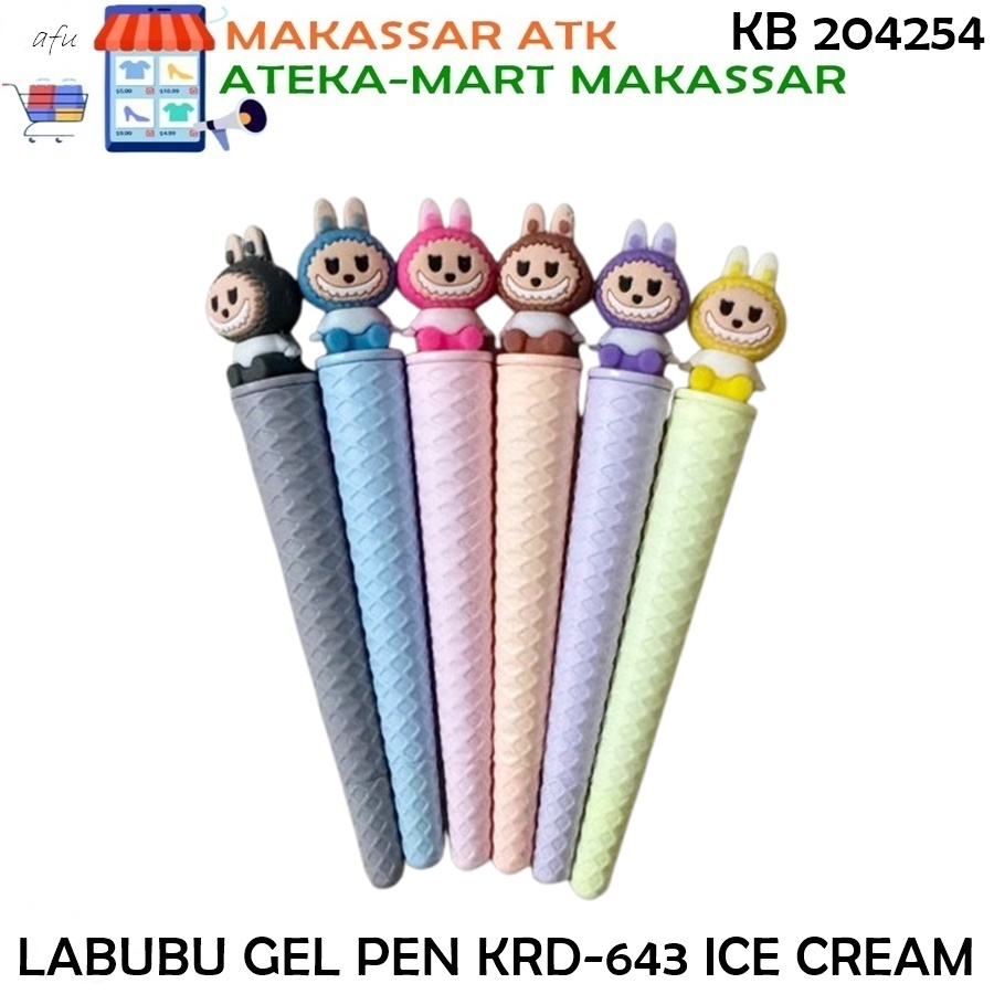 

[1PCS] LABUBU GEL PEN KRD-643 ICE CREAM PULPEN LUCU UNIK