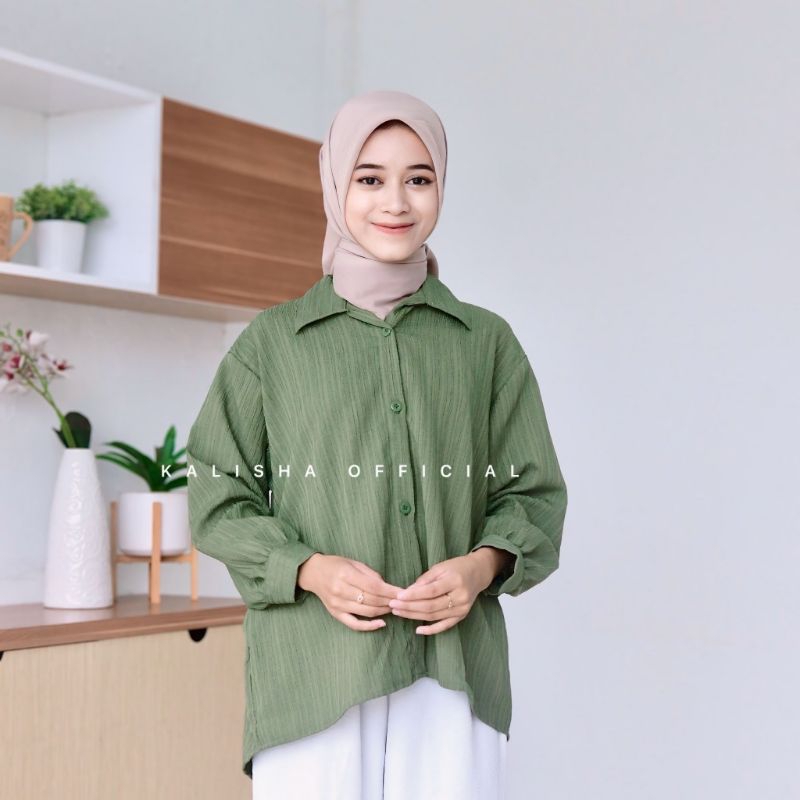 LUNA Blouse Atasan Wanita Kemeja