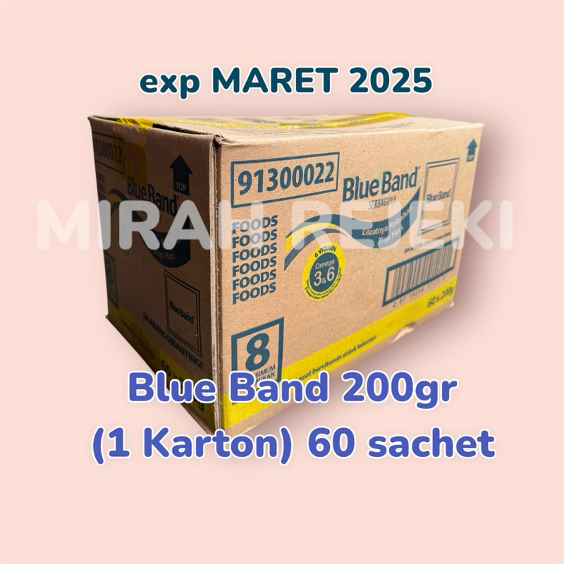 

(PROMO) BLUEBAND SERBAGUNA SACHET 200gr 1Karton isi 60pcs (free packing)
