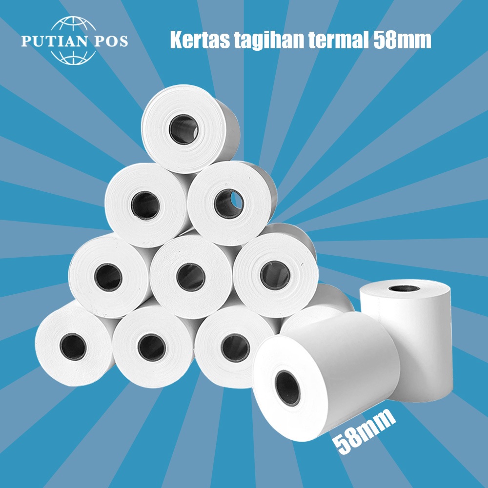 

Thermal Paper Roll 57×40 Thermal Printer Special PaperPUTIAN POS 10 rolls/20 rolls/30 rolls/40 rolls