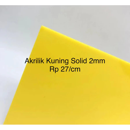 

Akrilik Kuning Solid 2mm Rp 27 / cm persegi Potongan Akrilik Kuning Custom