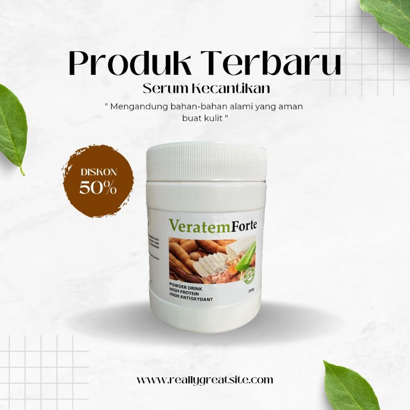 

veratem Forte kunyit asam organic protein powder 200 gram