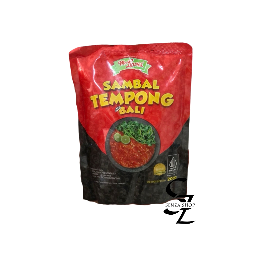 

McLewis Sambal Tempong ala Bali 200 gr / Mc Lewis Sambel Kemasan Sachet Praktis