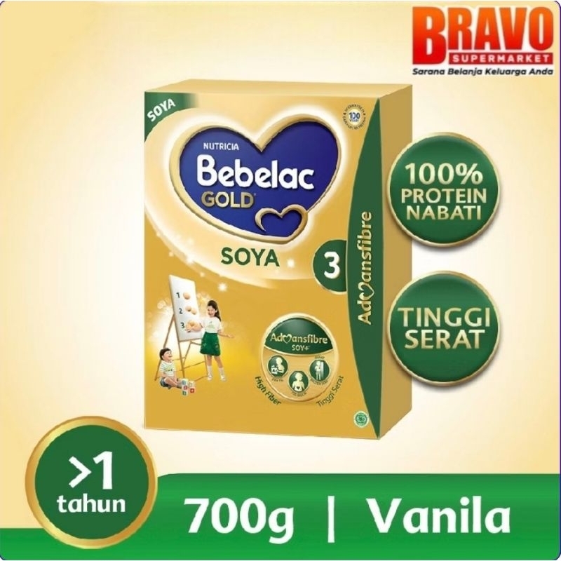 

Bebelac Gold Soya 3 Vanila Formula Soya Bubuk 700 gr