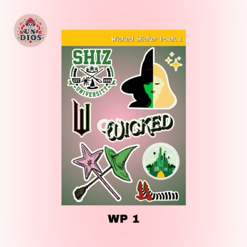 

Sticker pack Wicked - Elphaba Glinda WP1