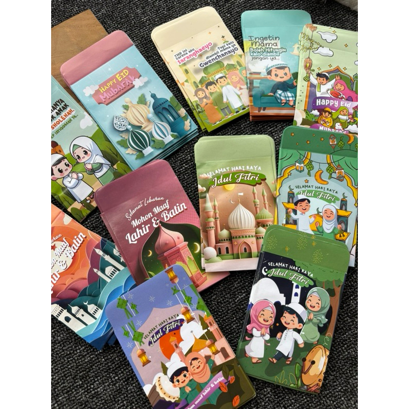 

isi 25pcs AMPLOP LEBARAN ESTETIK LUCU TERBARU