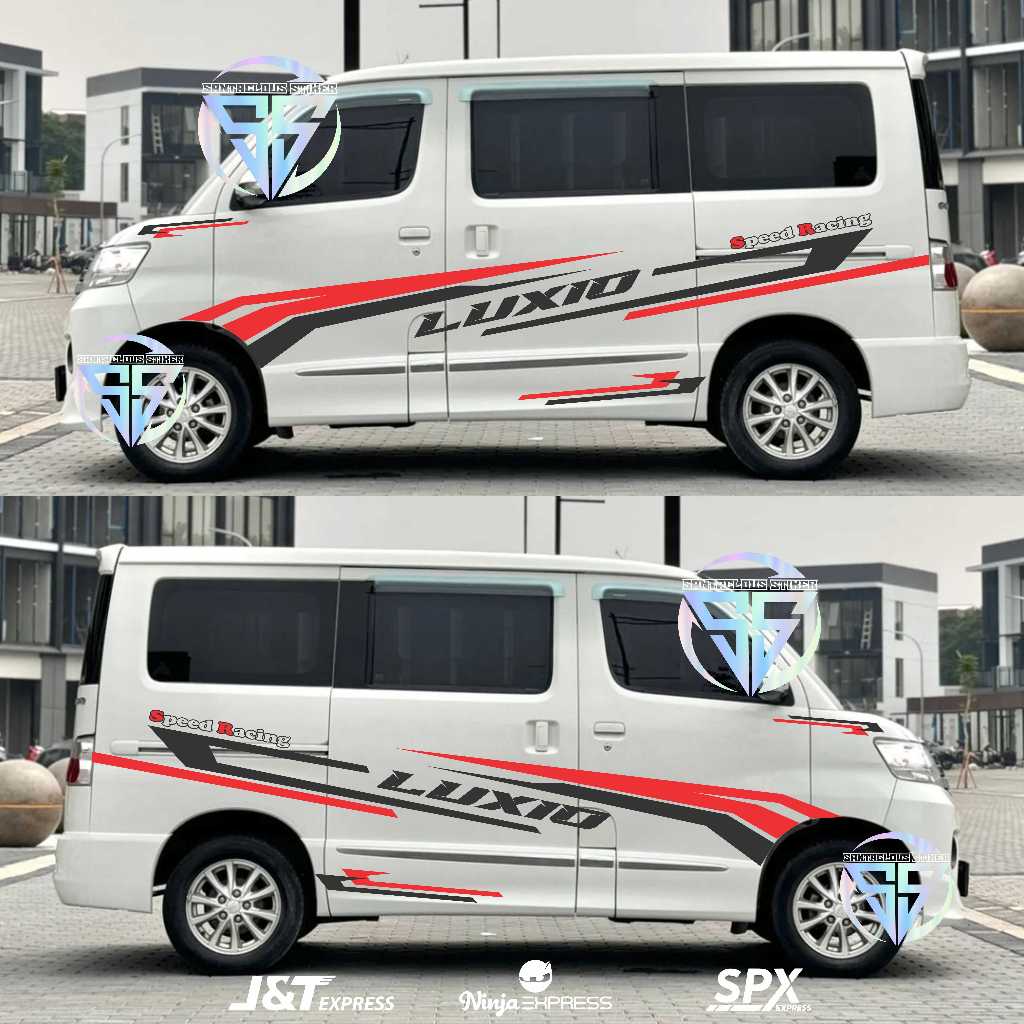 hot promo sticker stiker mobil daihatsu luxio list stripe sticker mobil luxio