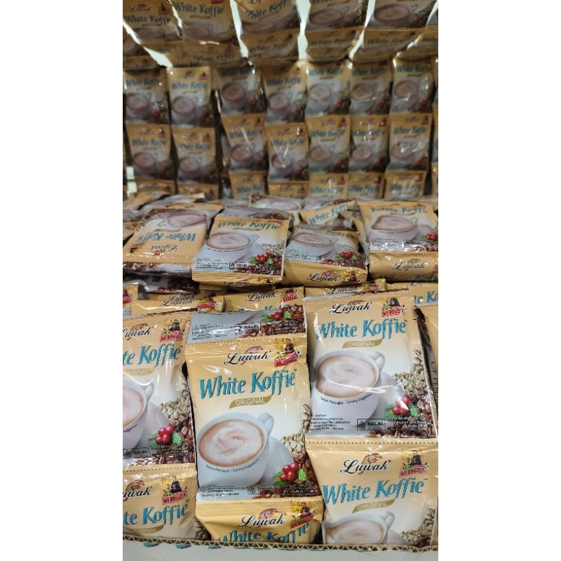 

KOPI LUWAK WHITE COFFE ORIGINAL 1 RENCENG 20 gr