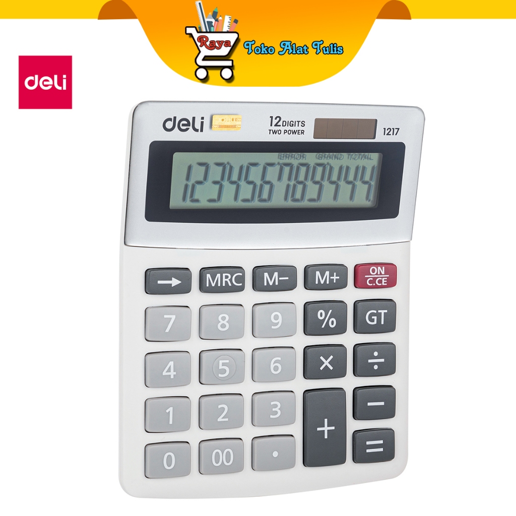 

Deli Kalkulator 12 digit Desktop Calculator (White) 1217