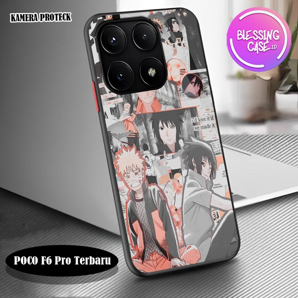 [BSC-90] Softcase Glass Kaca Akrilik POCO F6 Pro Terbaru - Kesing POCO F6 Pro Terbaru - Case Handpho