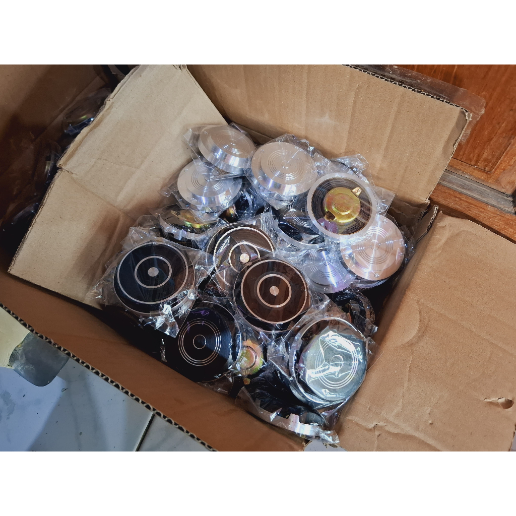 Tutup Tangki CB Drat Bubut cb 100 cb 125 gl 100 Ninja Hitam Crom PNP Japstyle Caferacer Harley