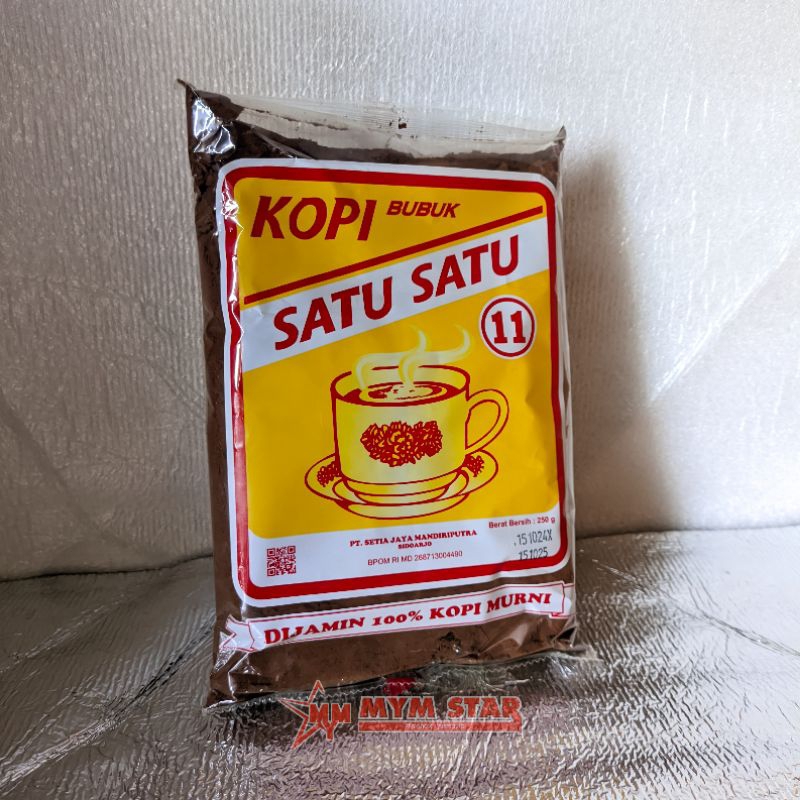 

Kopi Bubuk Satu Satu 11 Kopi Murni 250g