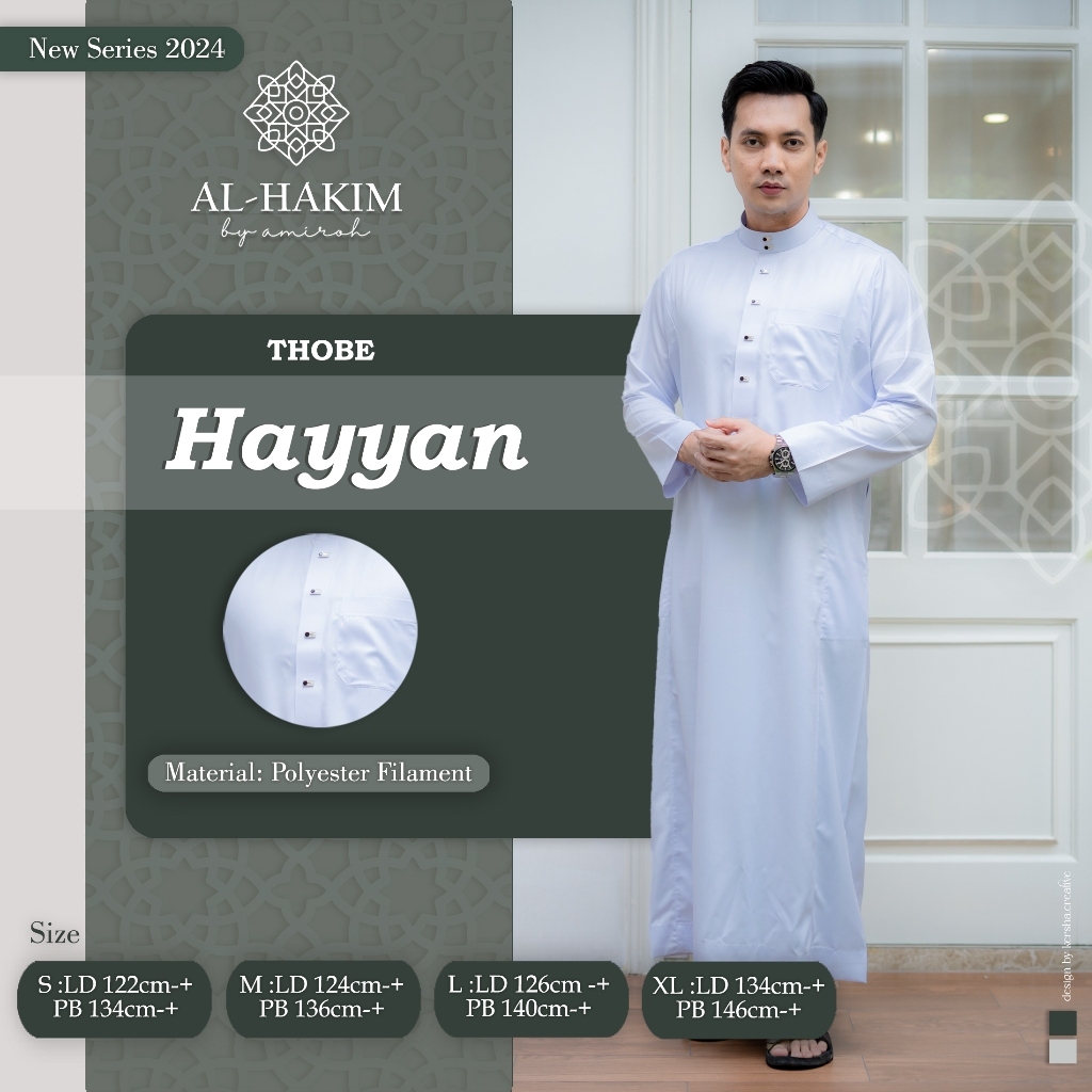 Al Hakim -  Jubah Dewasa Premium Hayyan Series