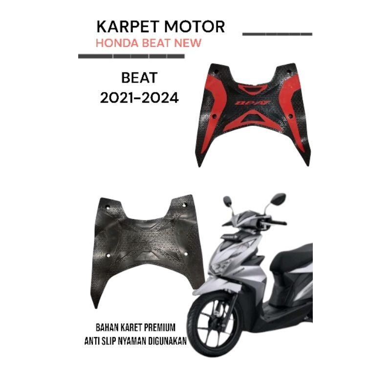 PAKET HEMAT GROSIR KARPET MOTOR BEAT NEW 2021-2024/PIJAKKAN KAKI MOTOR HONDA BEAT NEW 2021-2024