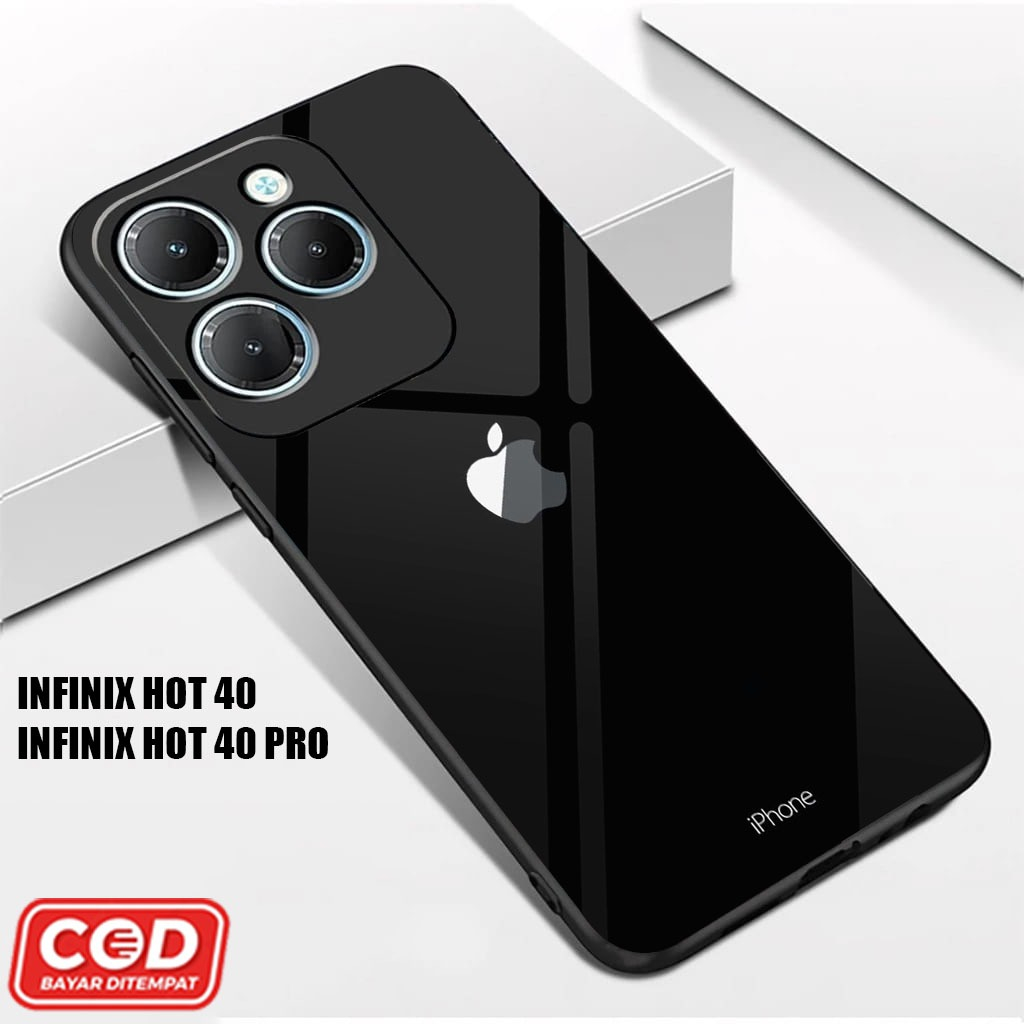 Softcase Infinix Hot 40 / Infinix Hot 40 Pro Terbaru - Softcase Glass Infinix Hot 40 - Casing Handph