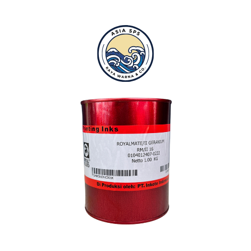 

Cat Sablon Plastik Solvent Ink RED GERANIUM type ROYALMATE by ROYAL GUARD (1kg)