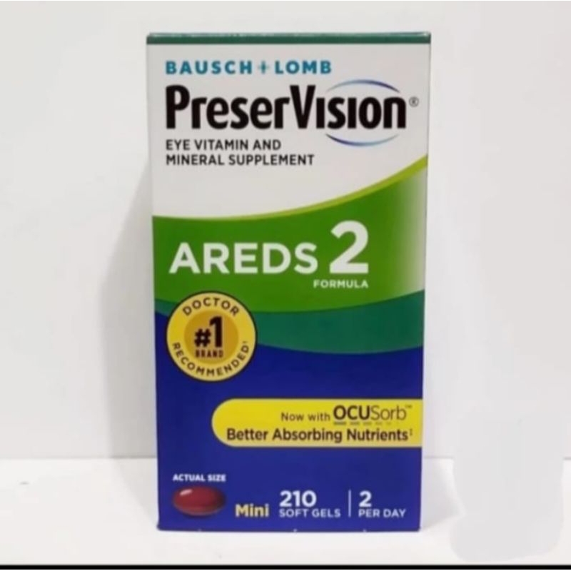 Bausch + Lomb Preservision Areds Formula Ared's 2 210 Softgels.