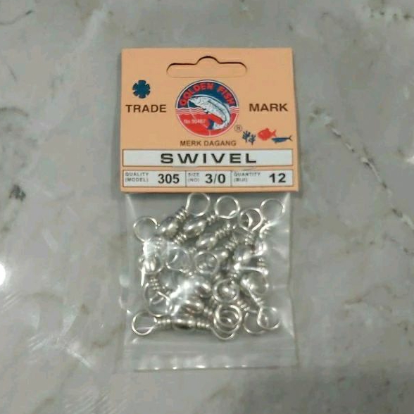 Kili kili pancing Swivel Golden Fish size 3/0 quality 305