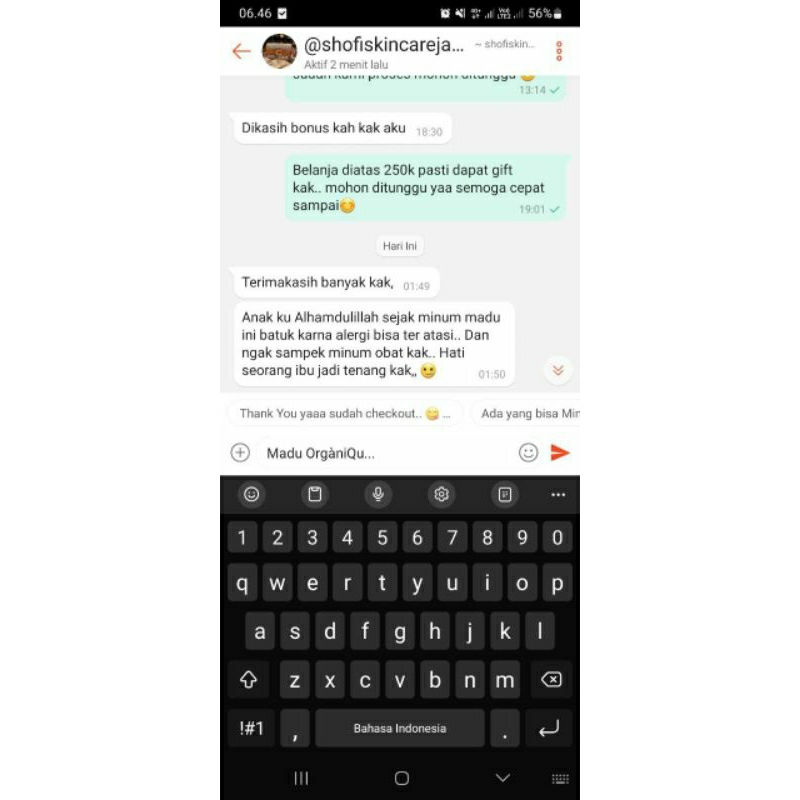 

Nafariz724 Organiqu Madu Multiflora Pure Madu Hutan Asli Madu Mentah Murni Raw Honey Organiqu