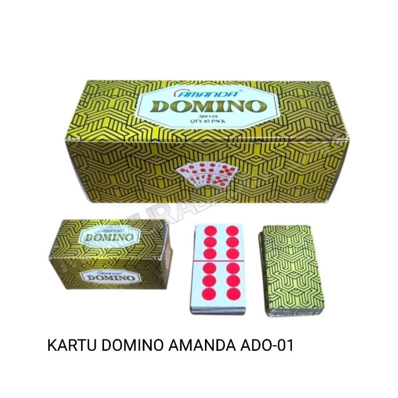 (1Pack) Kartu DOMINO Card Gaple ADO-01 Kartu Set Mainan Gaplek Murah Original