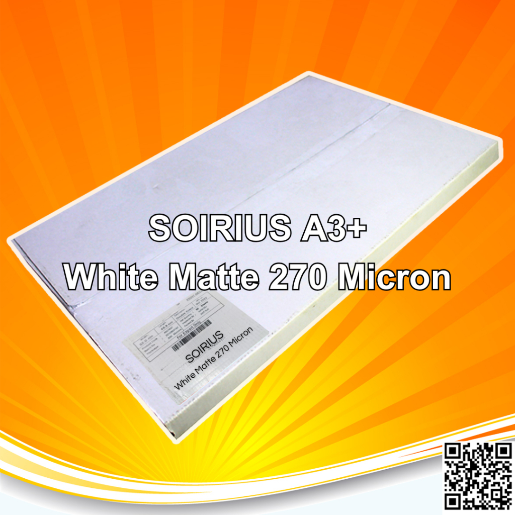 

Synthetic Paper White Matte CSD Soirius A3+ 270 Micron - PACK