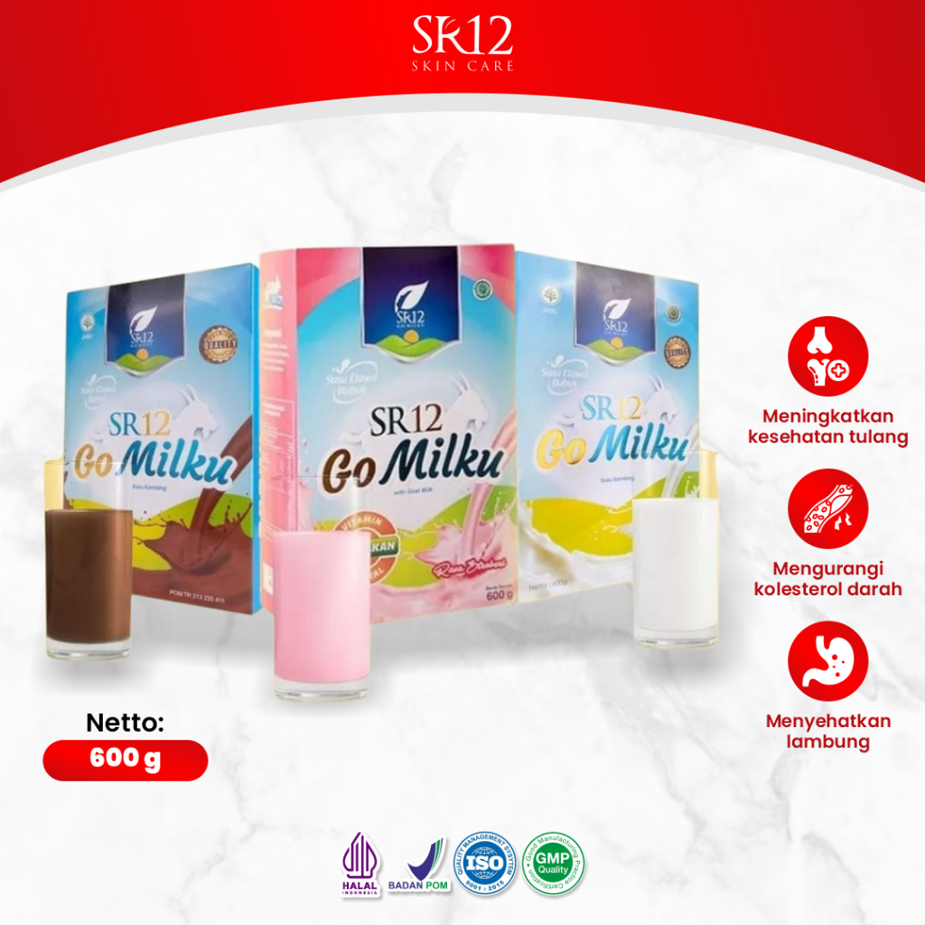 

SR12 Gomilku Susu Kambing Etawa Murni Plus Herbal 600 Gram Original Coklat Strawberry
