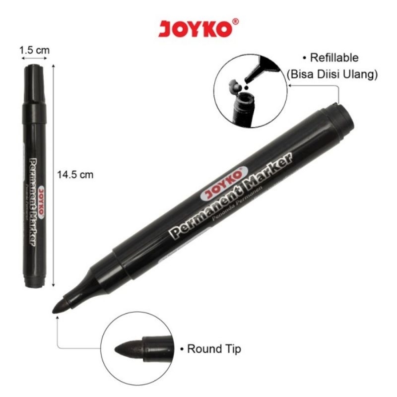 

joyko permanent marker (black)