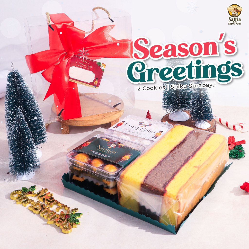 

Seasons Greatings/Hampers Natal/Parcel Natal/ Kue kering dan Spiku