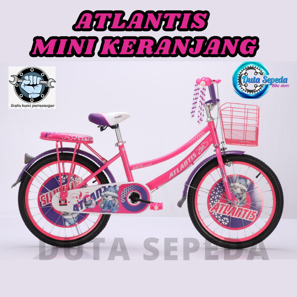 Sepeda Anak Perempuan Usia 7- 12 th Ukuran 20 Inch ATLANTIS dan PHOENIX