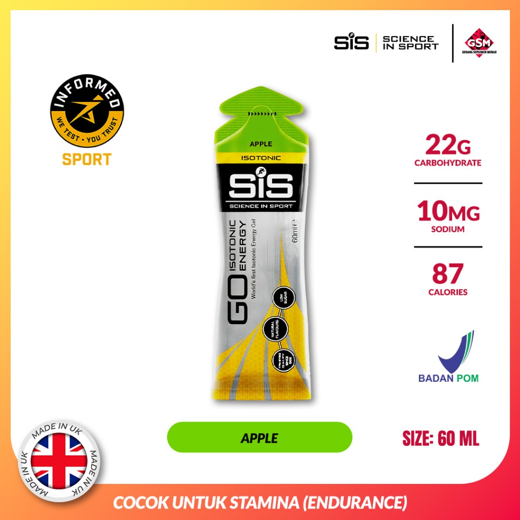 

SiS GO Energy Gel Isotonic 60ml Stamina Lari Running