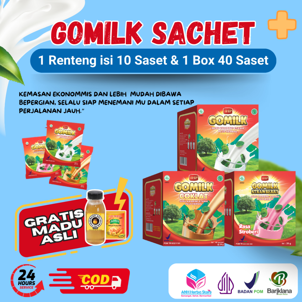 

[1 RENTENG GRATIS JAHE ] [ 4 RENTENG GRATIS MADU ] Susu Kambing Etawa Plus HERBAL Sehat Paru-paru