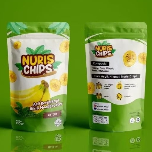 

Keripik Pisang NURIS CHIPS Rasa MATCHA Isi 130 gram