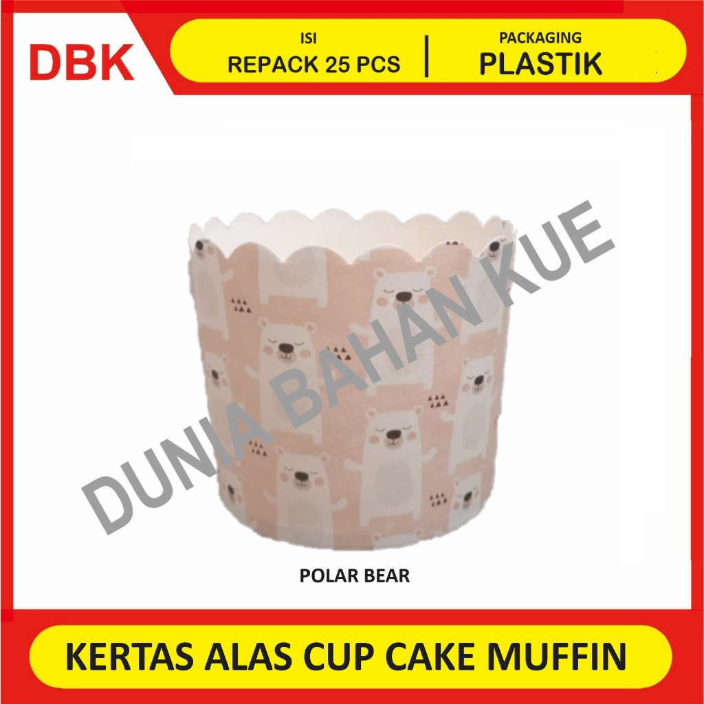 MUFFIN CAKE CASE CUP CAKE PAPER - REPACK 25 PCS / KERTAS CUPCAKE MUFFIN / WADAH KUE MUFIN