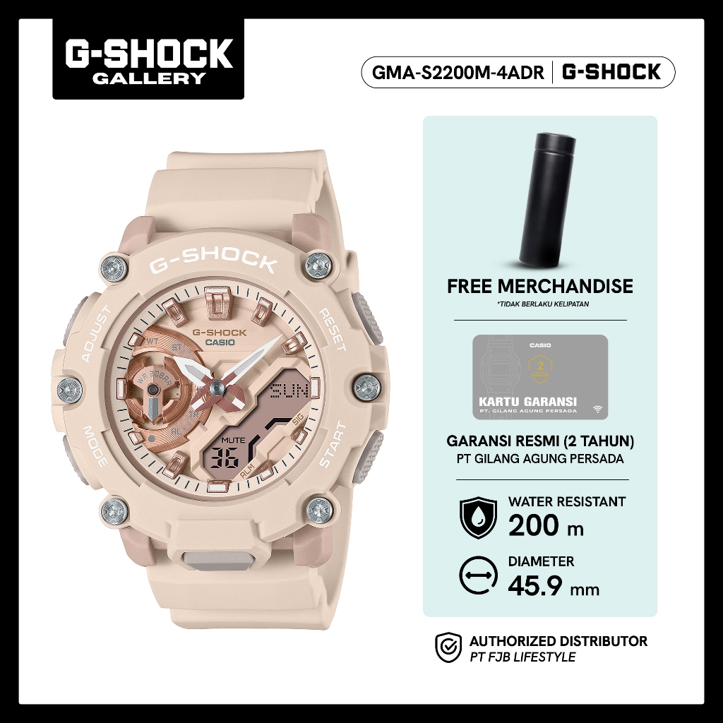 G-Shock Jam Tangan Wanita Analog Digital Original GMA-S2200M-4ADR