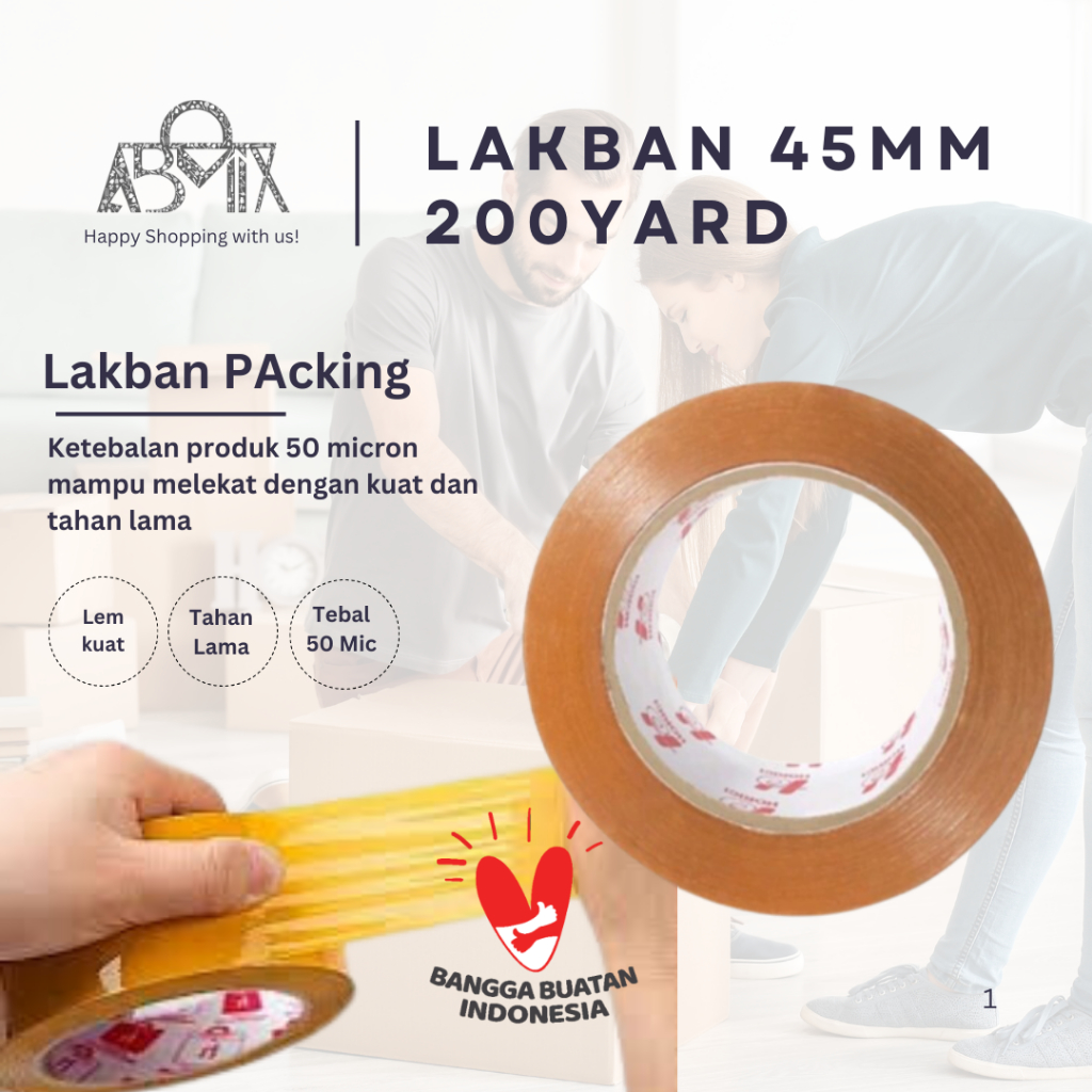 

Lakban Coklat 200 Yard - Lakban Cokelat 200Yard 45mm Ekonomis Promo