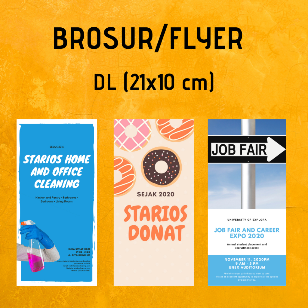 

[DL] Cetak Paket Brosur Leaflet Flyer Kilat Full Color Grosir 100 Lembar