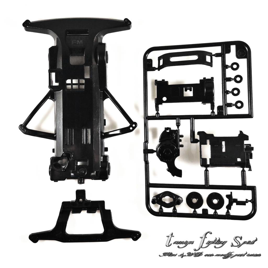 Rep Tamiya 94800 Chassis Carbon Super FM / Chassis SFM Carbon Black - CSFMC