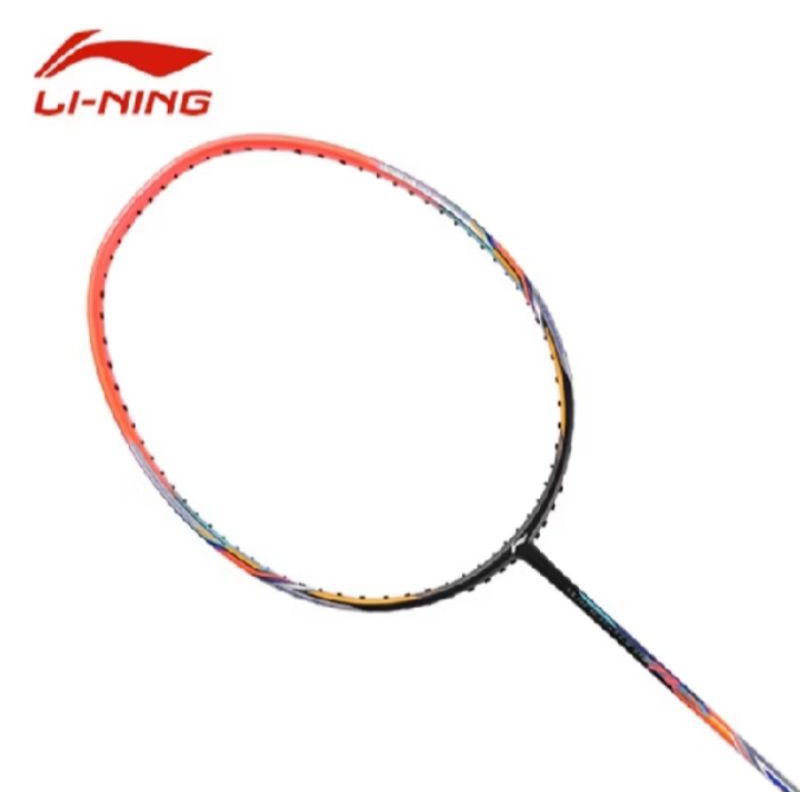 RAKET BADMINTON LINING WINDSTORM 72 - BLACK/ORANGE/WHITE