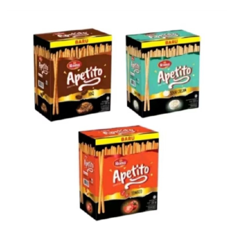 

Biskuit Roma Apetito Box (Isi 10sachet @18,5gr) Pizza, BBQ