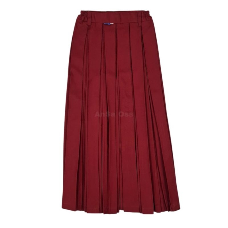 [TOKO ANDA] Rok Panjang SD Double Rempel /Adumanis Merah