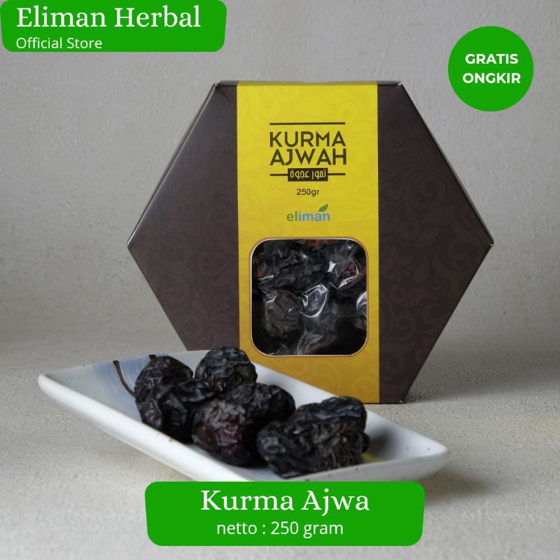 

Kurma Ajwa 250 Gram Eliman Herbal