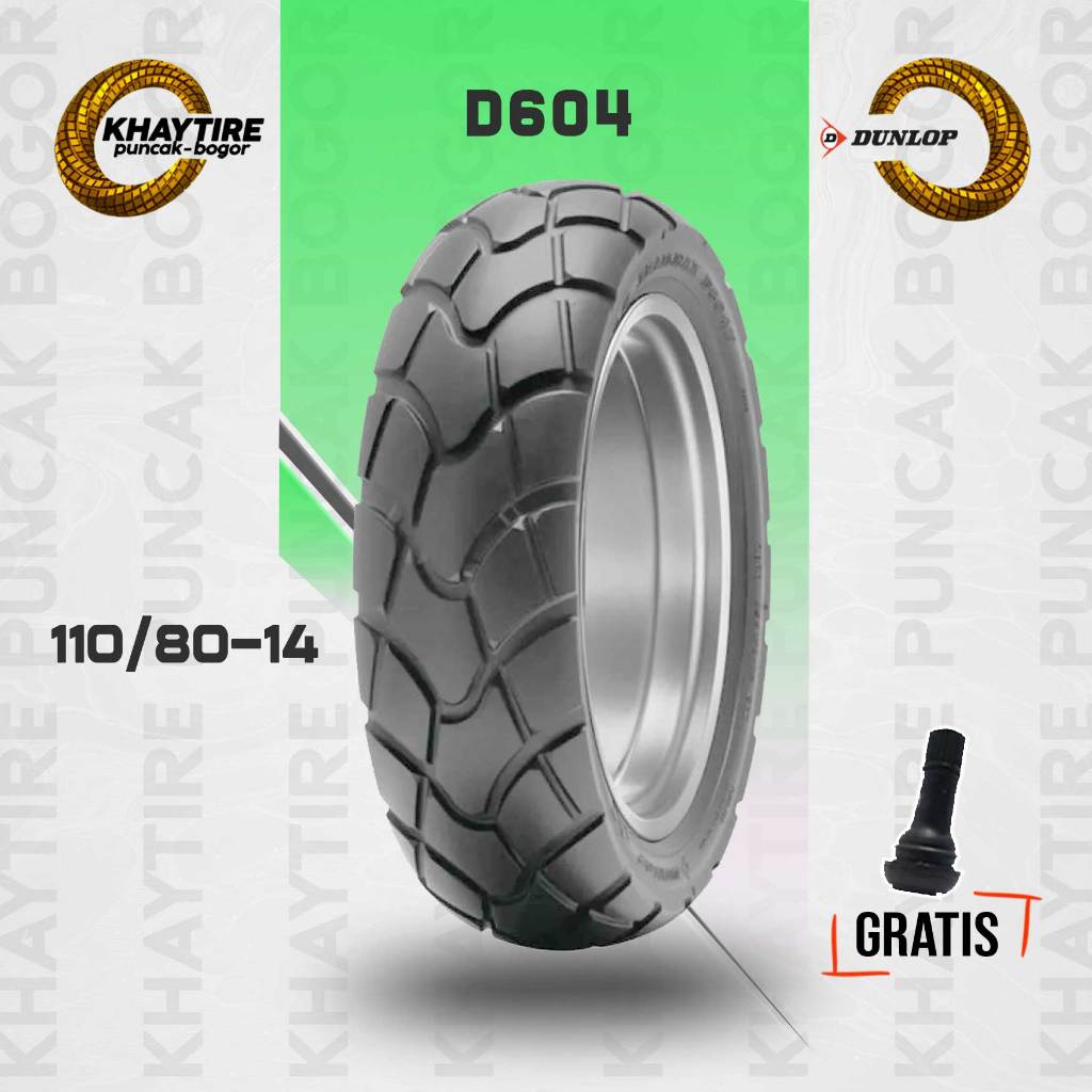 Ban Depan Motor HONDA ADV - PCX 160 Dunlop D604 110/80 Ring 14 Tubeless