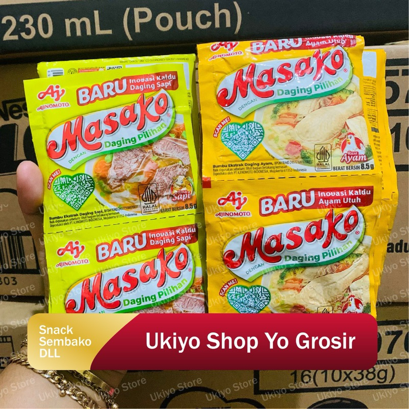 

❤️ UKIYO ❤️ MASAKO AJINOMOTO PENYEDAP RASA ISI 12 SACHET KEMASAN RENCENG