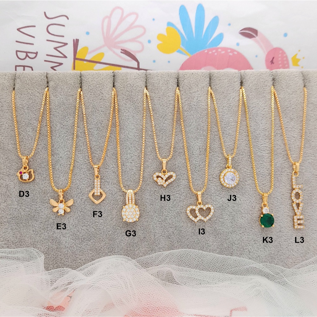 Kalung Xuping Wanita Batu Ungu Kupu RINN Jewelry - BN202