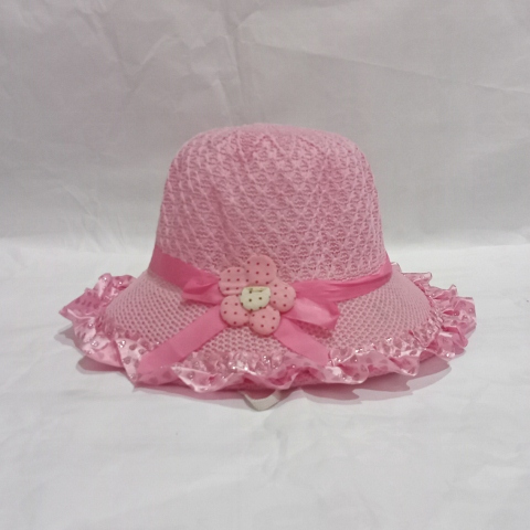 Topi pantai anak perempuan jerami lucu unik murah bisa untuk kado bucket fisher hat cewe cewek hadia
