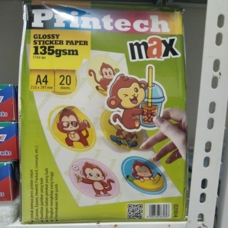 

Kertas sticker glossy A4 135 gsm 1 pack